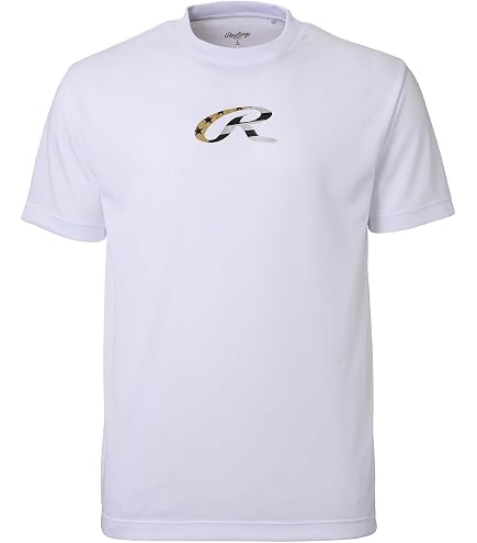 Amazon.co.jp: [ローリングス] 野球用 ロゴプリント Tシャツ 半袖